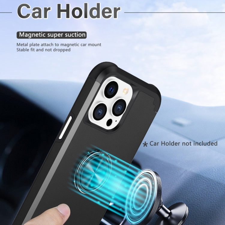 For iPhone 15 Pro L2 Rotating Ring Holder Magnetic Phone Case(Black) - HoMEdemic™ 