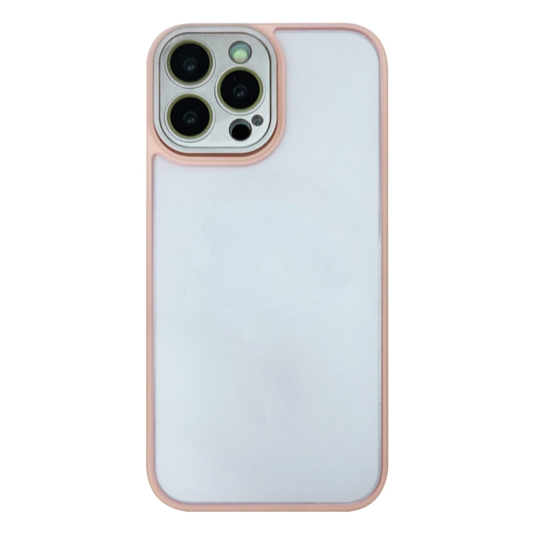 For iPhone 15 Pro Skin Feel Phone Case with Lens Film(Pink) - HoMEdemic™ 