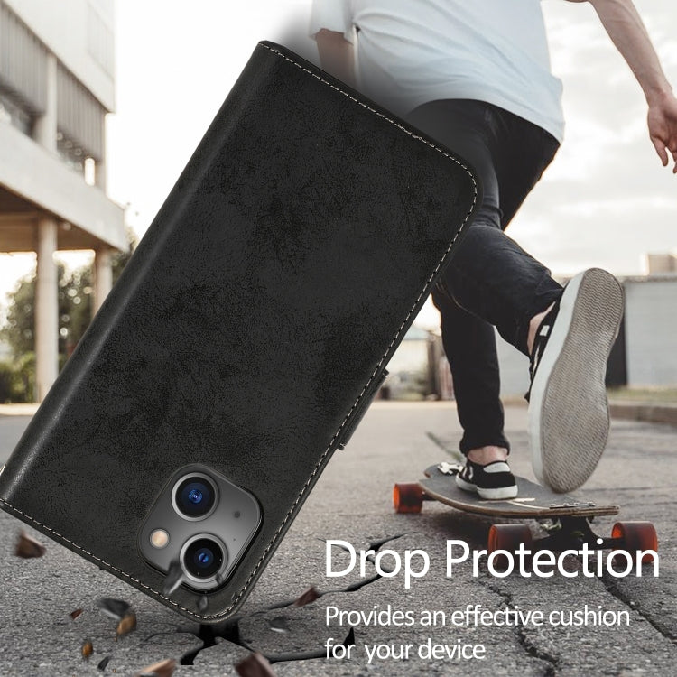 For iPhone 15 Pro 2 in 1 Detachable Phone Leather Case(Black) - HoMEdemic™ 