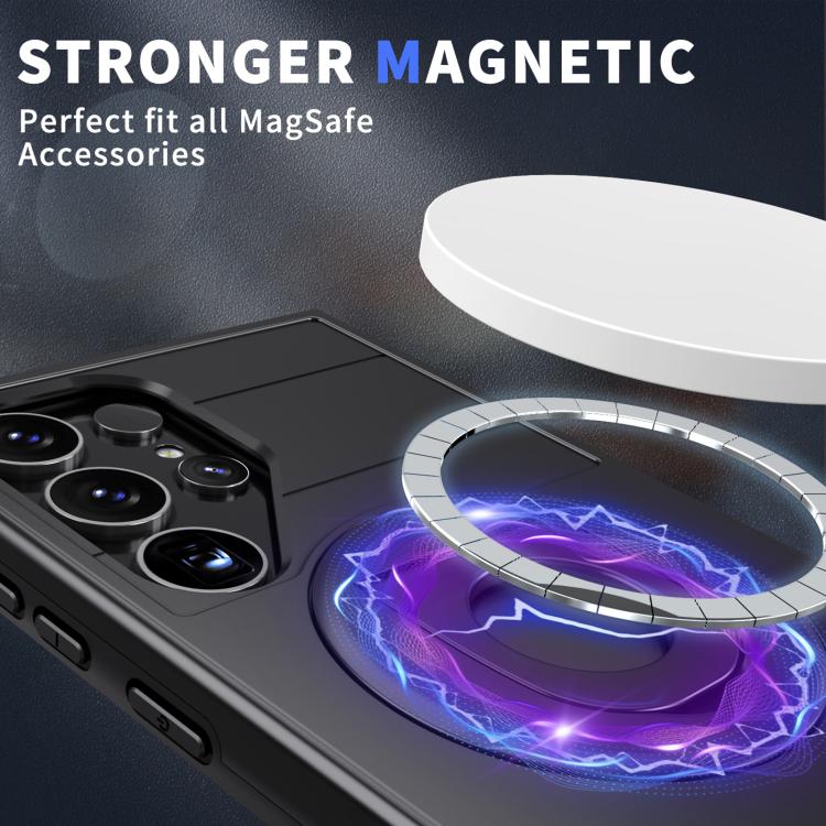 For Samsung Galaxy S24 Ultra 5G Armor MagSafe Ring Holder Phone Case(Black) - HoMEdemic™ 