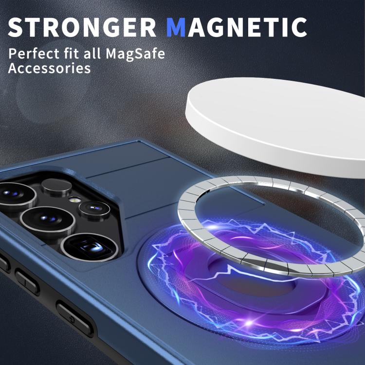For Samsung Galaxy S24 Ultra 5G Armor MagSafe Ring Holder Phone Case(Blue) - HoMEdemic™ 