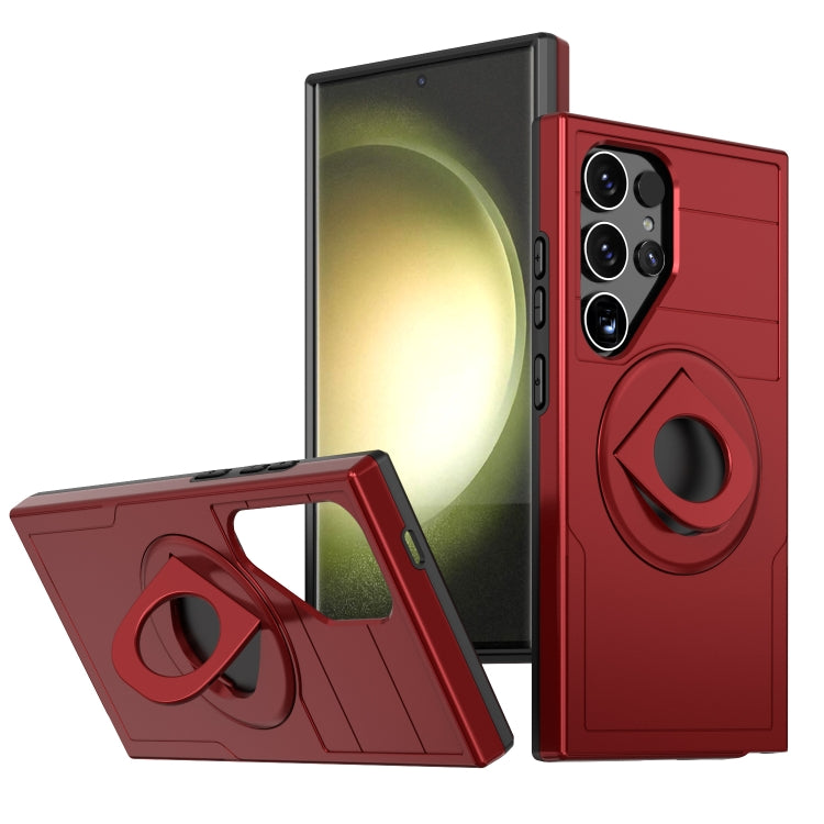 For Samsung Galaxy S24 Ultra 5G Armor MagSafe Ring Holder Phone Case(Red) - HoMEdemic™ 