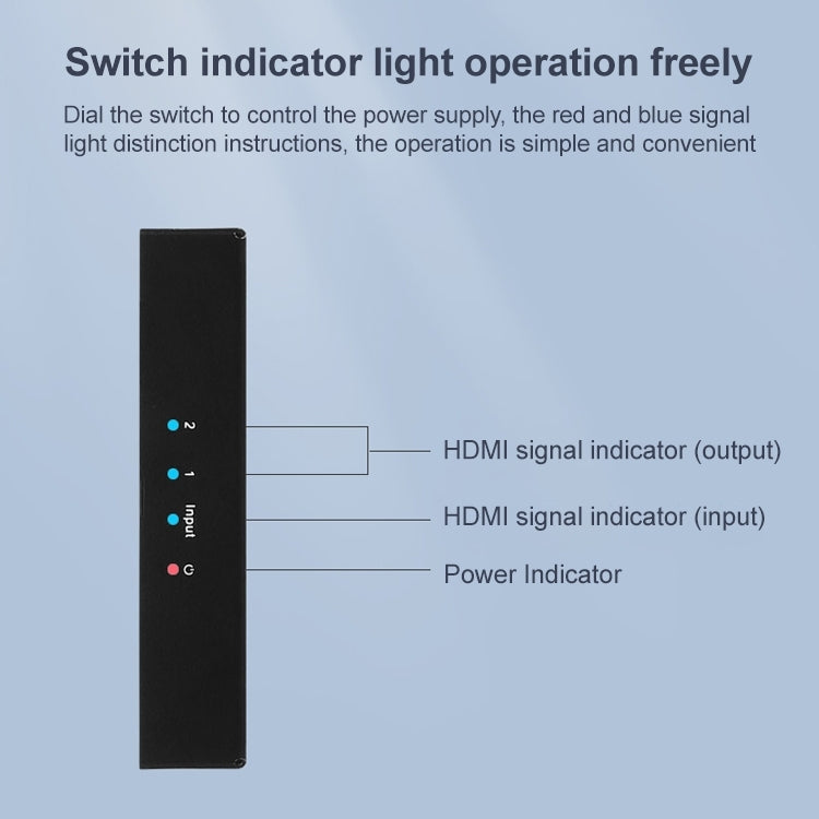 Measy SPH102 1 to 2 HDMI 1080P Simultaneous Display Splitter(EU Plug) - HoMEdemic™ 