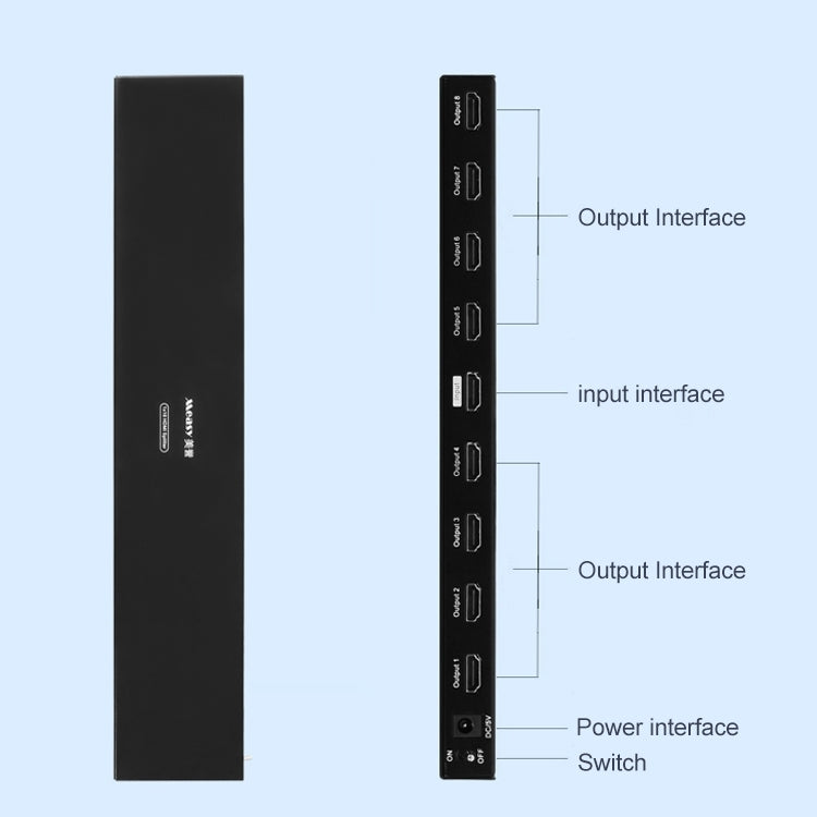 Measy SPH108 1 to 8 4K HDMI 1080P Simultaneous Display Splitter(AU Plug) - HoMEdemic™ 