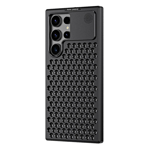 For Samsung Galaxy S24 Ultra 5G R-JUST RJ58 Aromatherapy Metal Cooling Phone Case(Black) - HoMEdemic™ 