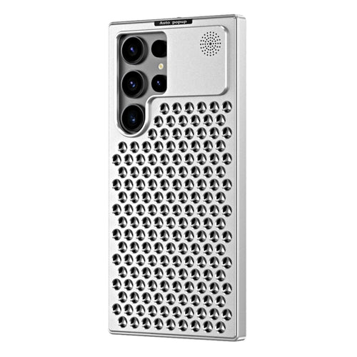 For Samsung Galaxy S24 Ultra 5G R-JUST RJ58 Aromatherapy Metal Cooling Phone Case(Silver) - HoMEdemic™ 