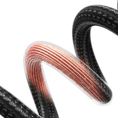 USAMS US-SJ672 Type-C To 8 Pin 30W Fast Charge Digital Display Data Cable, Length: 1.2m(Black) - HoMEdemic™ 