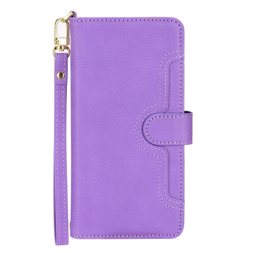 For Samsung Galaxy S24 Ultra 5G Litchi Texture Zipper Leather Phone Case(Purple) - HoMEdemic™ 