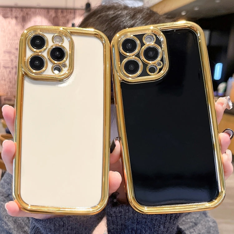 For iPhone 15 Pro Plating Emery PC Hybrid Silicone Phone Case(Green) - HoMEdemic™ 