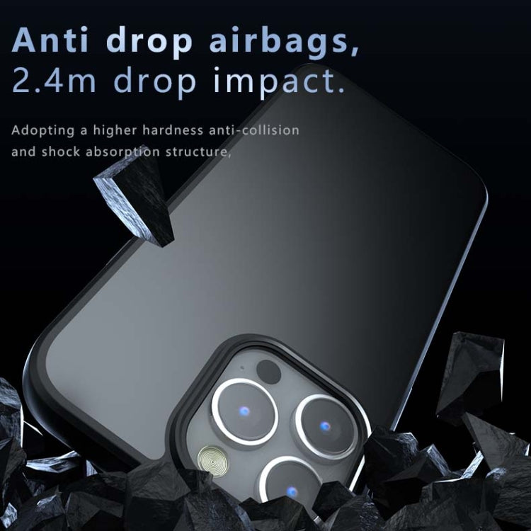 For iPhone 15 Pro Armor PC Hybrid TPU Phone Case(Black) - HoMEdemic™ 