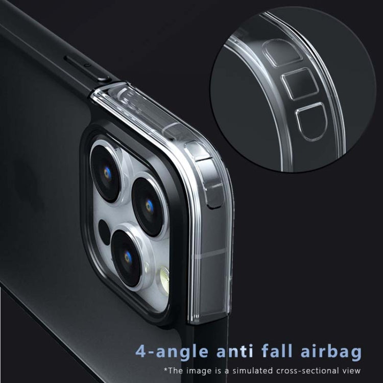 For iPhone 15 Pro Armor PC Hybrid TPU Phone Case(Transparent) - HoMEdemic™ 