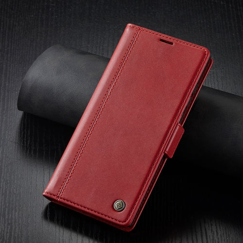 For Samsung Galaxy S24 Ultra LC.IMEEKE Skin-friendly Card Slots Leather Phone Case(Red) - HoMEdemic™ 