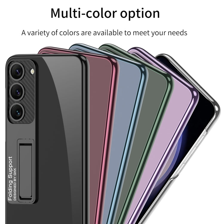 For Samsung Galaxy S24 5G GKK Electroplating Full Coverage Protective Phone Case with Holder(Green) - HoMEdemic™ 