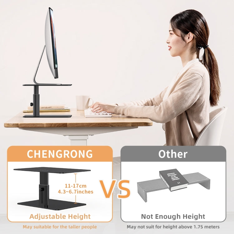 Lenuo DL-202 Aluminum Alloy Computer Screen Bracket(Black) - HoMEdemic™ 