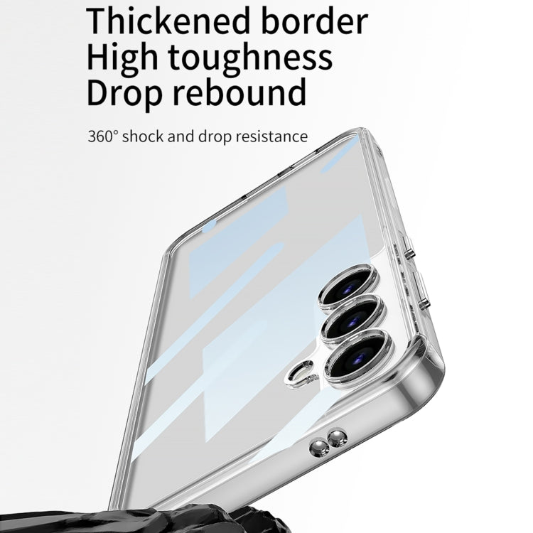 For Samsung Galaxy S24 5G GKK Space Frame Transparent PC + TPU Phone Case(Transparent Black) - HoMEdemic™ 