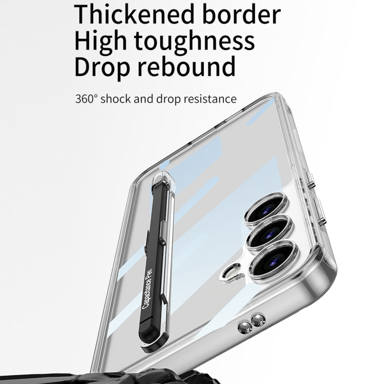 For Samsung Galaxy S24 5G GKK Space Frame Transparent PC + TPU Phone Case with Pen(Transparent Black) - HoMEdemic™ 