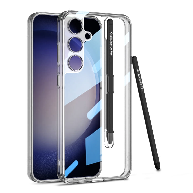 For Samsung Galaxy S24 5G GKK Space Frame Transparent PC + TPU Phone Case with Pen(Transparent) - HoMEdemic™ 