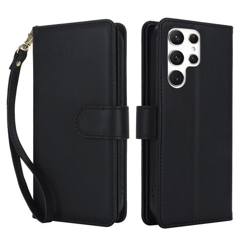 For Samsung Galaxy S24 Ultra 5G Multi-Card Wallet RFID Leather Phone Case(Black) - HoMEdemic™ 