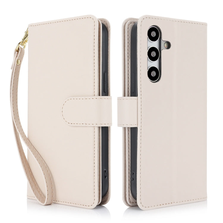 For Samsung Galaxy S24 / S25 5G Multi-Card Wallet RFID Leather Phone Case(Apricot) - HoMEdemic™ 