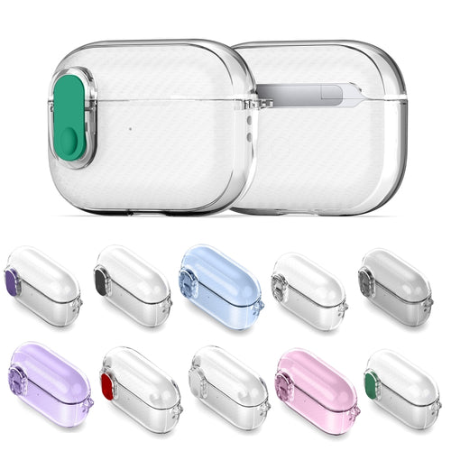 For AirPods 3 DUX DUCIS PECK Series Split Transparent Carbon Fiber Earphone Case(Pink) - HoMEdemic™ 