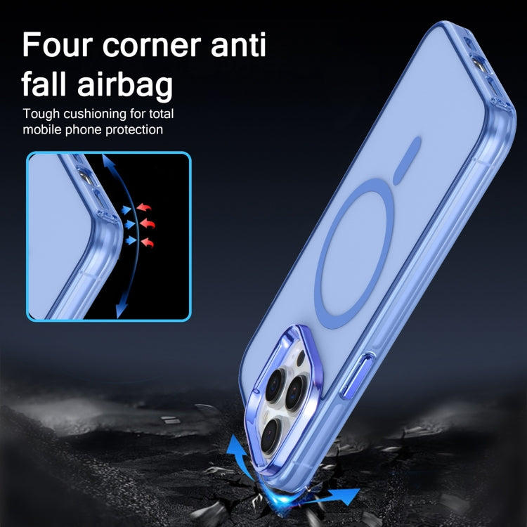 For iPhone 15 Pro Electroplated IMD Magsafe PC Hybrid TPU Phone Case(Blue) - HoMEdemic™ 