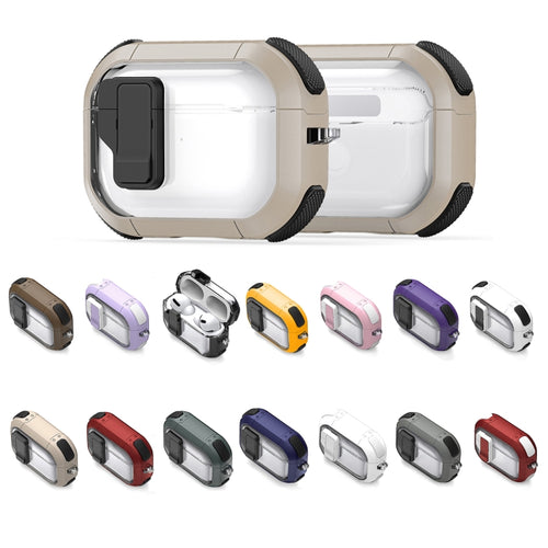 For AirPods 3 DUX DUCIS PECN Series Split Two-color Transparent Earphone Case with Hook(White) - HoMEdemic™ 