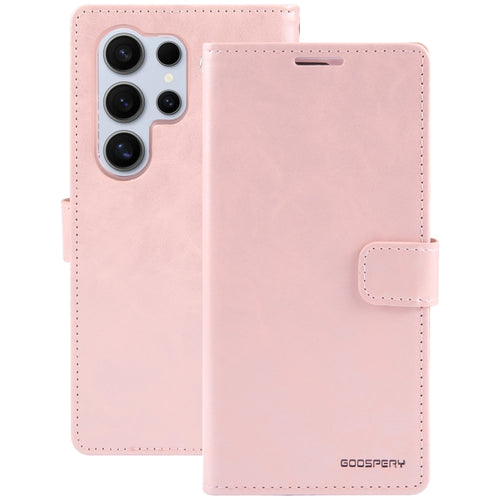 For Samsung Galaxy S24 Ultra 5G GOOSPERY BLUE MOON Crazy Horse Texture Leather Phone Case(Rose Gold) - HoMEdemic™ 