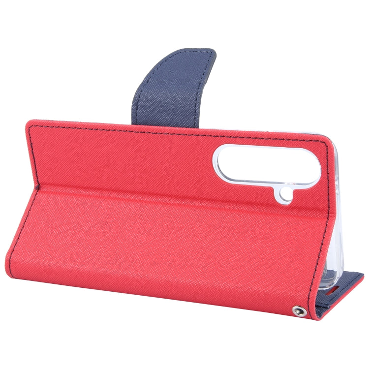 For Samsung Galaxy S24 5G GOOSPERY FANCY DIARY Cross Texture Leather Phone Case(Red) - HoMEdemic™ 