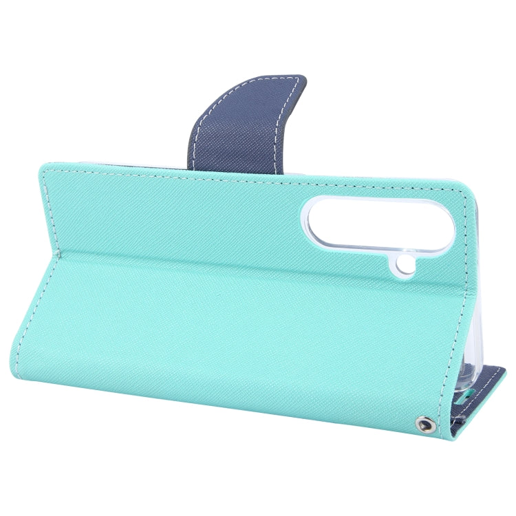 For Samsung Galaxy S24 5G GOOSPERY FANCY DIARY Cross Texture Leather Phone Case(Mint Green) - HoMEdemic™ 
