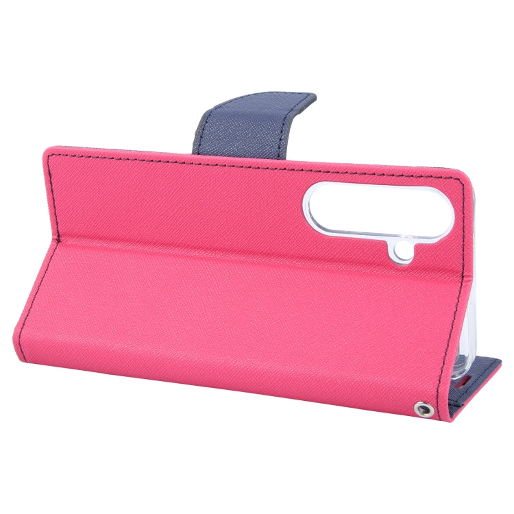 For Samsung Galaxy S24 5G GOOSPERY FANCY DIARY Cross Texture Leather Phone Case(Rose Red) - HoMEdemic™ 