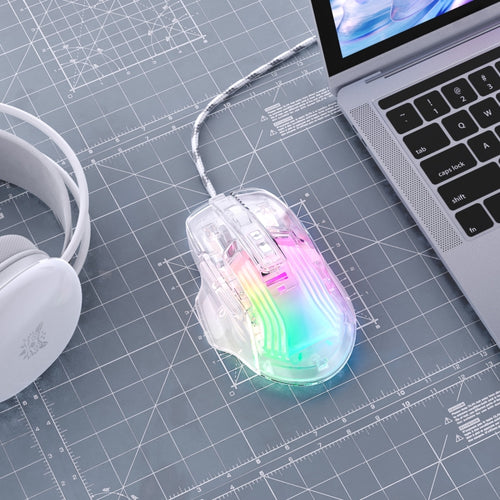 ONIKUMA CW923 RGB Lighting Wired Mouse(Transparent) - HoMEdemic™ 