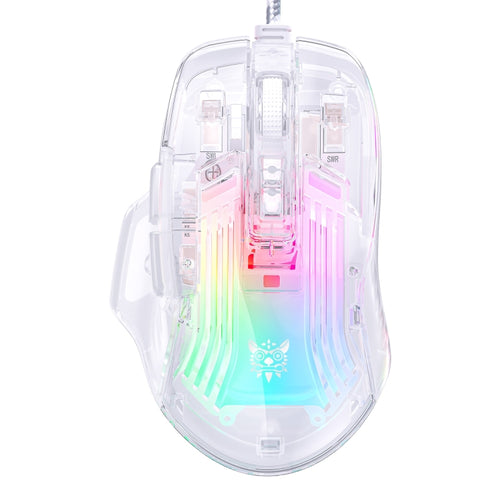 ONIKUMA CW923 RGB Lighting Wired Mouse(Transparent) - HoMEdemic™ 