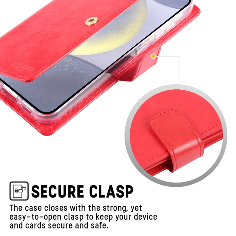 For Samsung Galaxy S24 5G GOOSPERY MANSOOR DIARY 9 Card Slots Leather Phone Case(Dark Blue) - HoMEdemic™ 
