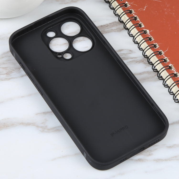 For iPhone 15 Pro Astronaut Pattern Silicone Straight Edge Phone Case(Lovely Astronaut-Black) - HoMEdemic™ 