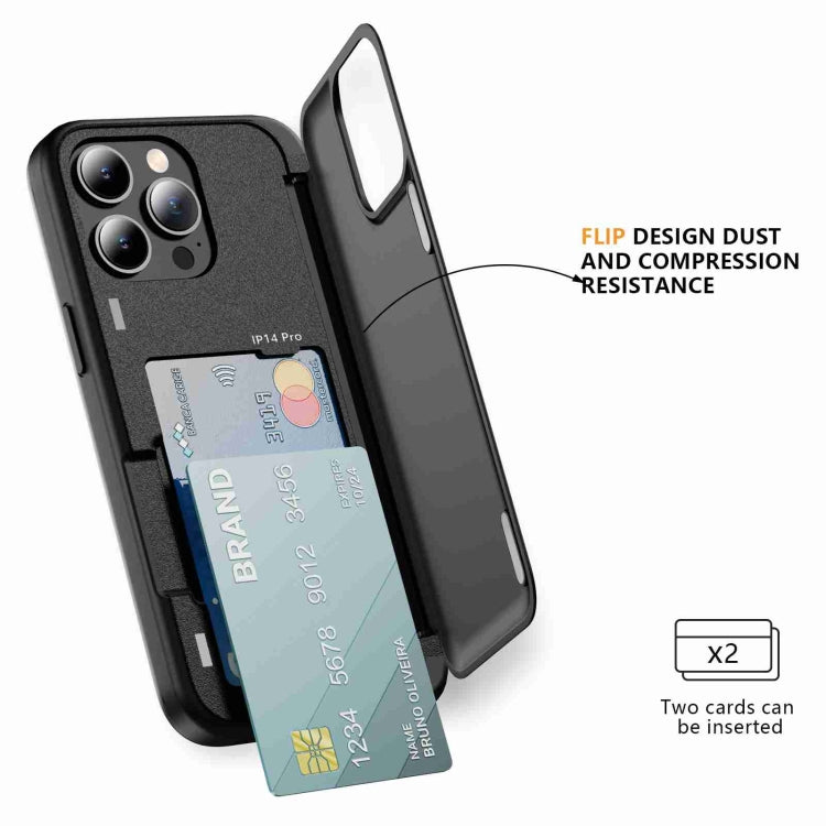 For iPhone 15 Pro 3 in 1 Flip Holder Phone Case(Black) - HoMEdemic™ 