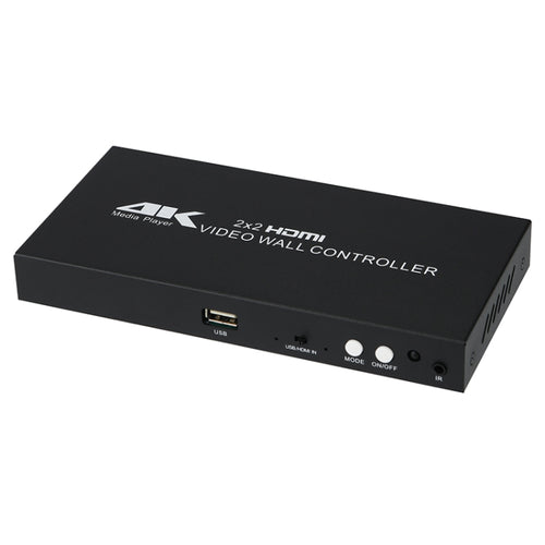 XP03 4K 2x2 HDMI Video Wall Controller Multi-screen Splicing Processor, Style:Playback Version(US Plug) - HoMEdemic™ 