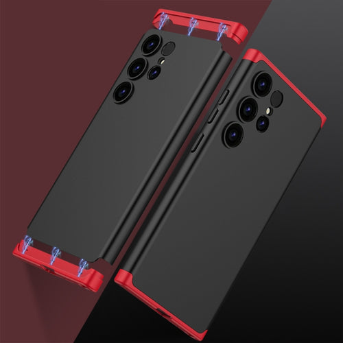 For Samsung Galaxy S24 Ultra 5G GKK Mortise-Tenon Connection Three Stage Splicing Full Coverage PC Phone Case(Red) - HoMEdemic™ 