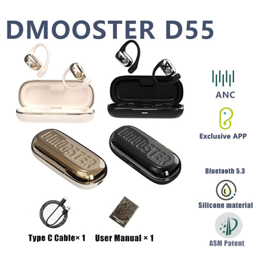 D MOOSTER D55 OWS Ear-Mounted ENC Bluetooth Earphones(Beige) - HoMEdemic™ 