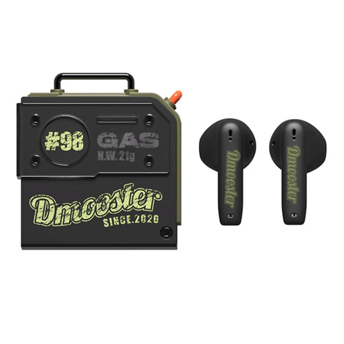 D MOOSTER D37 TWS Oil Barrel Bluetooth Earphone(Black Green) - HoMEdemic™ 