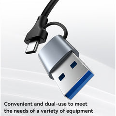 Yesido HB26 2 in 1 USB+USB-C/Type-C to Ethernet Adapter(Grey) - HoMEdemic™ 