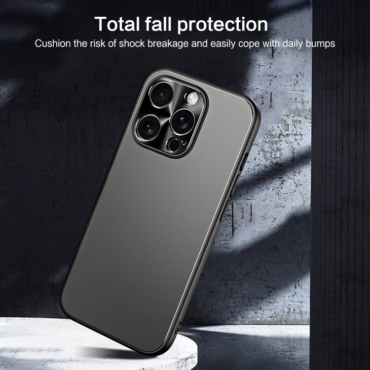 For iPhone 13 R-JUST RJ-61 Electroplating Frosted TPU + PC Phone Case(Grey) - HoMEdemic™ 