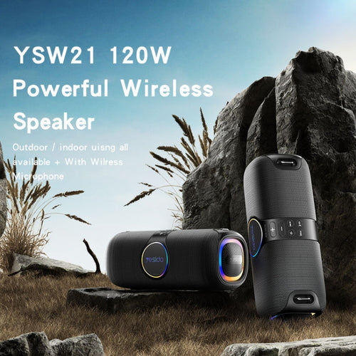 Yesido YSW21 Outdoor Portable Wireless Bluetooth Speaker with Microphone(Black) - HoMEdemic™ 