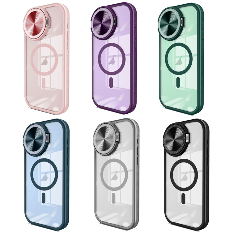 For iPhone 15 Pro Round Camshield MagSafe TPU Hybrid PC Phone Case(Blue) - HoMEdemic™ 