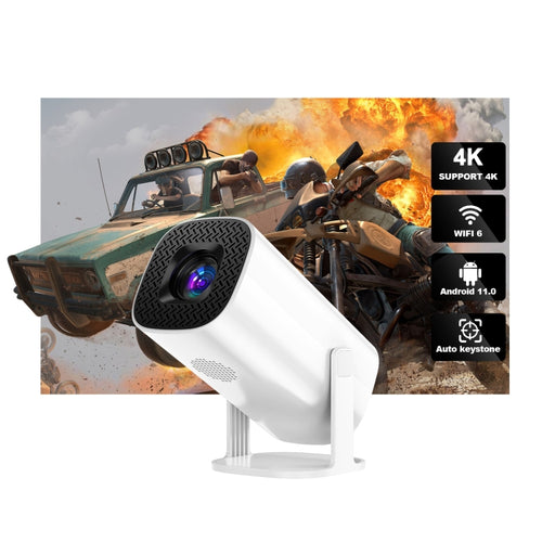 GXMO P30 Android 11 OS HD Portable WiFi Projector, Plug Type:UK Plug(White) - HoMEdemic™ 