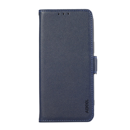 For Samsung Galaxy S24 Ultra 5G ABEEL Side-Magnetic Litchi Pattern Leather RFID Phone Case(Blue) - HoMEdemic™ 