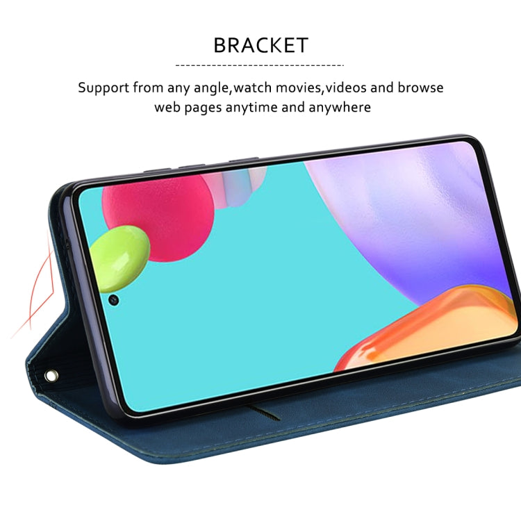 For iPhone 15 Pro Max Frosted Business Magnetic Horizontal Flip PU Phone Case(Blue) - HoMEdemic™ 