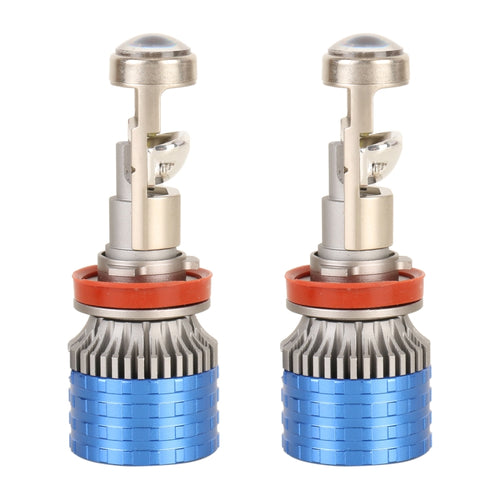 H11 Pair 55W 6000lm 6000K Car LED Mini Lens Headlight Bulb - HoMEdemic™ 