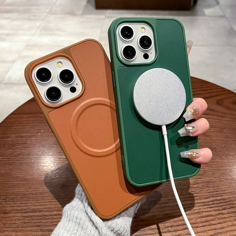For iPhone 15 Pro 2 in 1 MagSafe Magnetic Silicone Leather Phone Case(Green) - HoMEdemic™ 