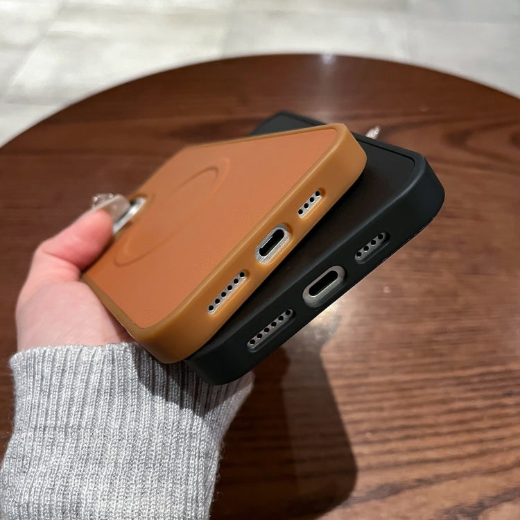 For iPhone 15 Pro 2 in 1 MagSafe Magnetic Silicone Leather Phone Case(Orange) - HoMEdemic™ 