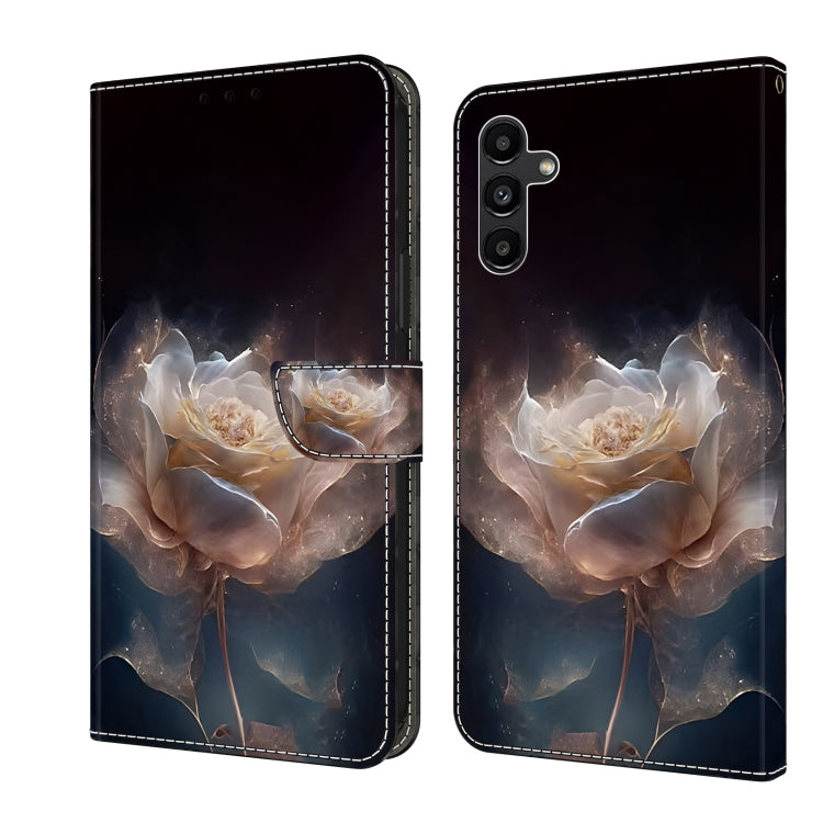 For Samsung Galaxy S24 5G Crystal Painted Leather Phone case(Peony) - HoMEdemic™ 